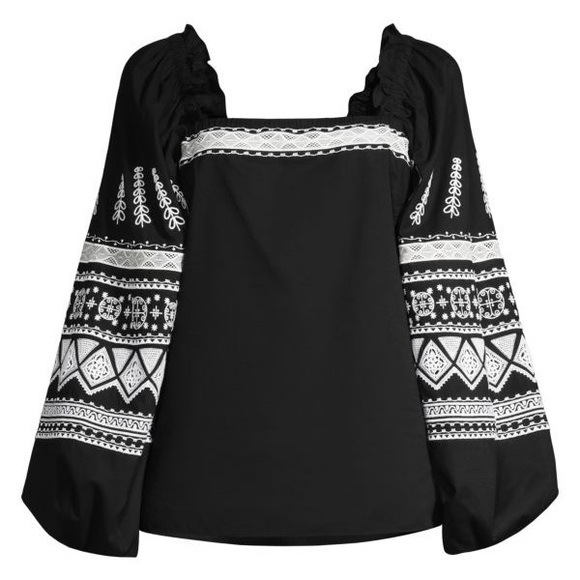 Kobi Halperin Women's Wendi Embroidered Peasant Blouse - Picture 7 of 9